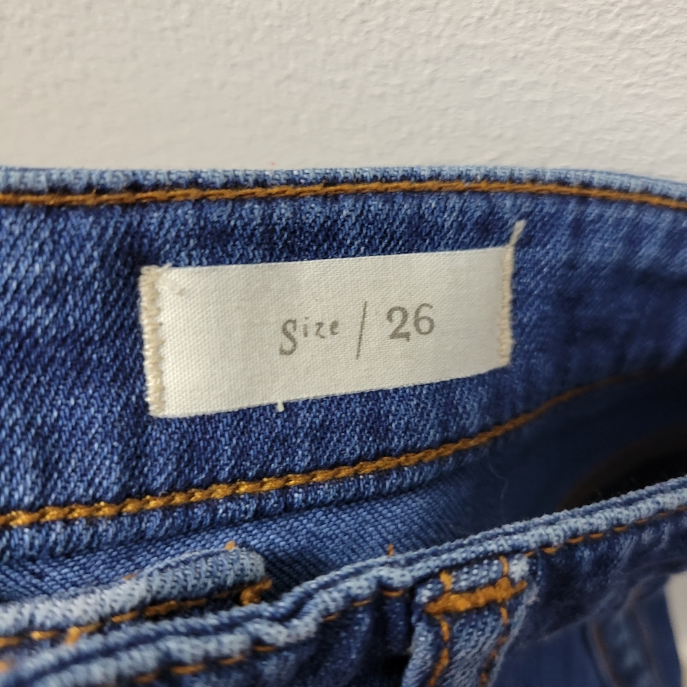 Anthropologie Pilcro and the Letterpress Wide Leg Crop Button Up Ankle Jeans 26 - Picture 13 of 15